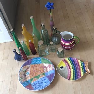 Decorative Bottles and Pottery